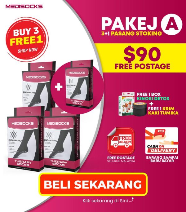 (STOKIN TERAPI) PAKEJ A (3 PERCUMA 1)