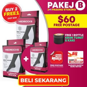 (STOKIN TERAPI) PAKEJ B (2 PERCUMA 1)