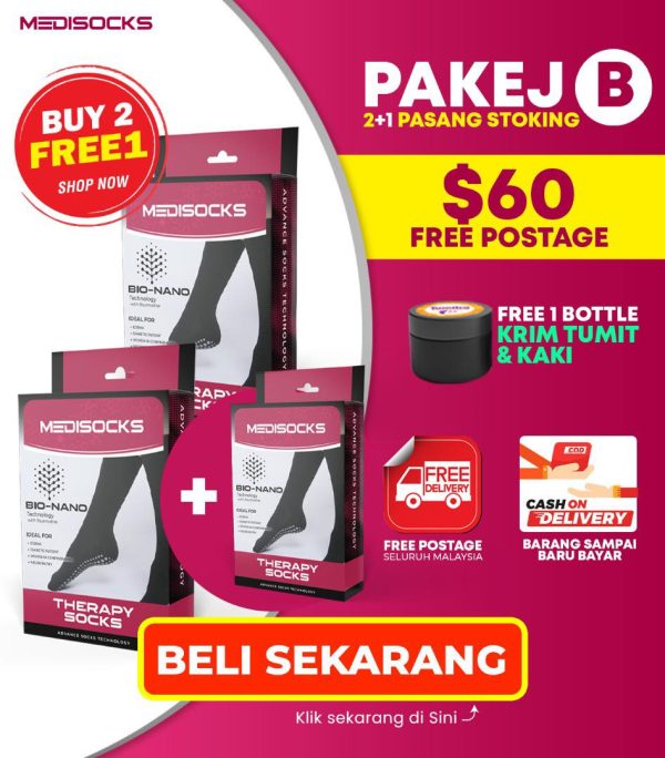 (STOKIN TERAPI) PAKEJ B (2 PERCUMA 1)